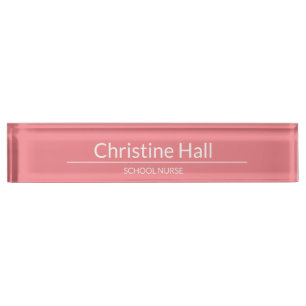 school nurse personalized office name desk name plate