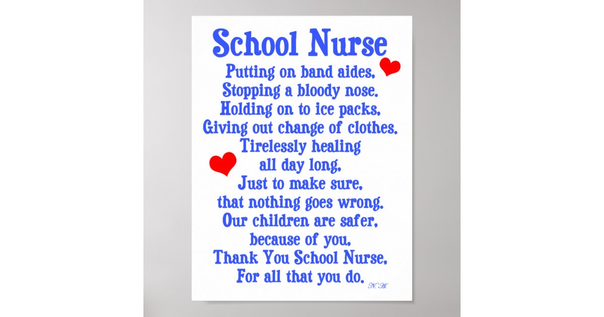 school nurse poem