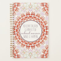 School Nurse Quote; Pastel Kaleidoscope