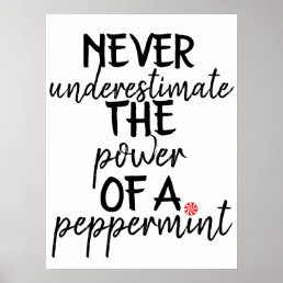 School Nurse Quote : power of a peppermint Poster