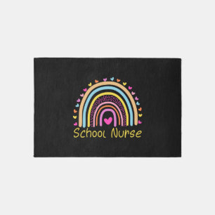 School Nurse Rainbow Rug