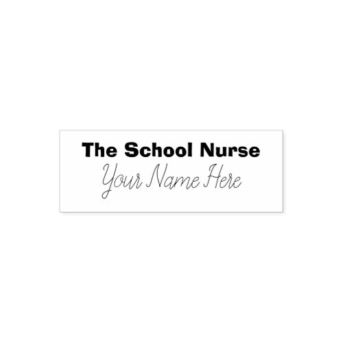 School Nurse Signature Self_inking Stamp