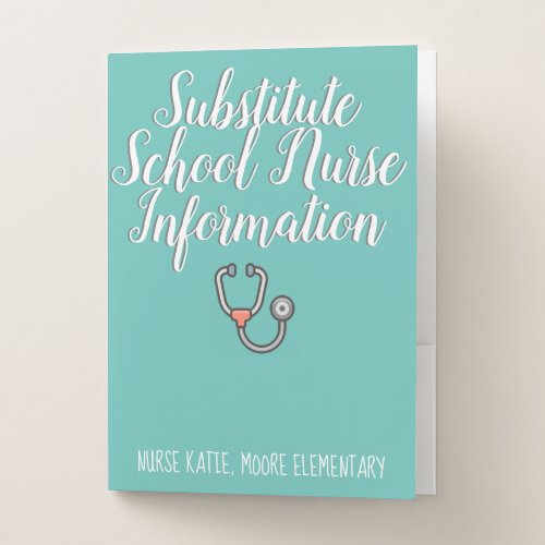 School Nurse Substitute Info Folder