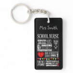 School nurse thank you key ring Christmas gift School nurse thank you key ring Christmas gift