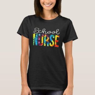 School Nurse Tie Dye Appreciation Day Hello Back T T-Shirt