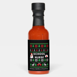 School Nurse Ugly Christmas Hot Sauces