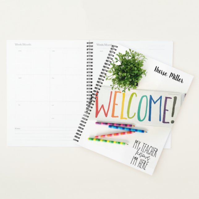 School Nurse WELCOME- My Teacher Knows I'm Here Planner (Display)