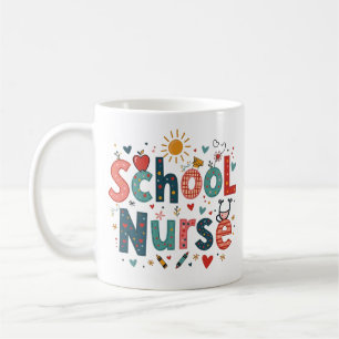 School Nurse Whimsical – Personalized Name Coffee Mug