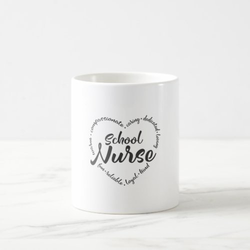 School Nurse with heart nurse gift Coffee Mug