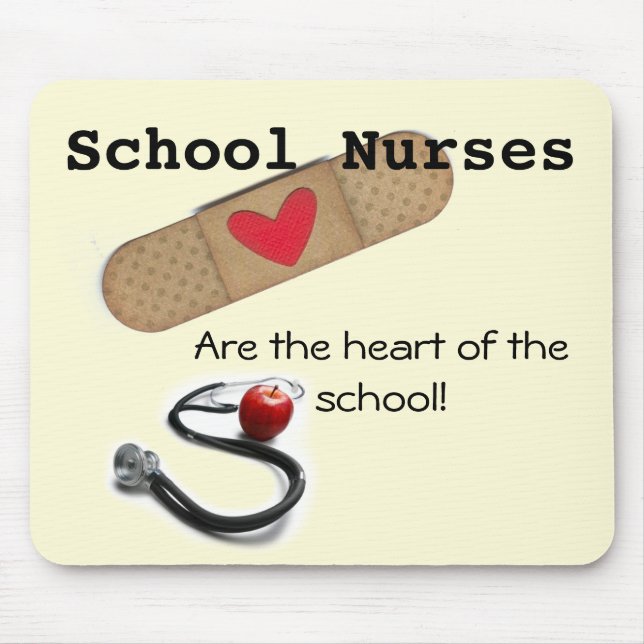 School Nurse's Heart of the School Mouse Pad (Front)