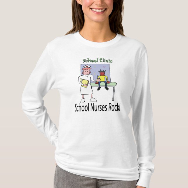 School Nurses Rock T-shirt (Front)