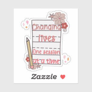 School Occupational Therapist Paper Pencil Sticker