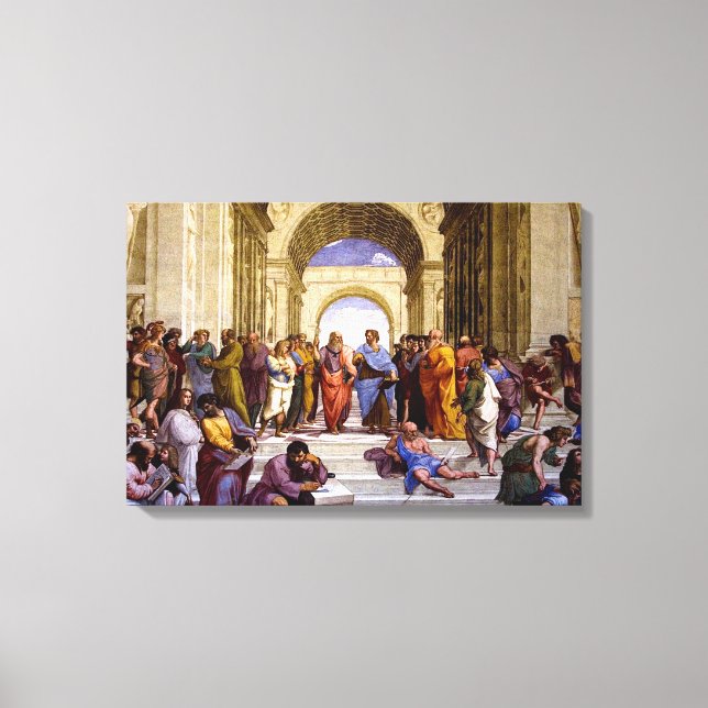 School of Athens by Raphael Canvas Art Print (Front)