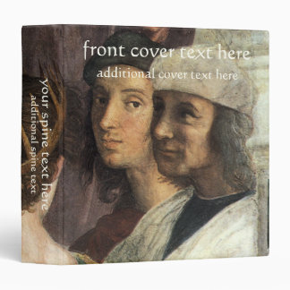 School of Athens by Raphael, Vintage Renaissance 3 Ring Binder