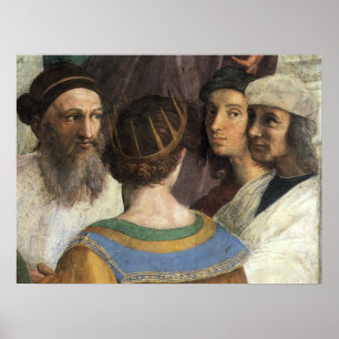 School of Athens by Raphael, Vintage Renaissance Poster