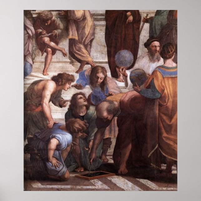School of Athens (detail - Euclid) Poster (Front)
