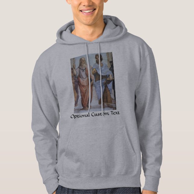 School of Athens (detail - Plato & Aristotle) Hoodie (Front)