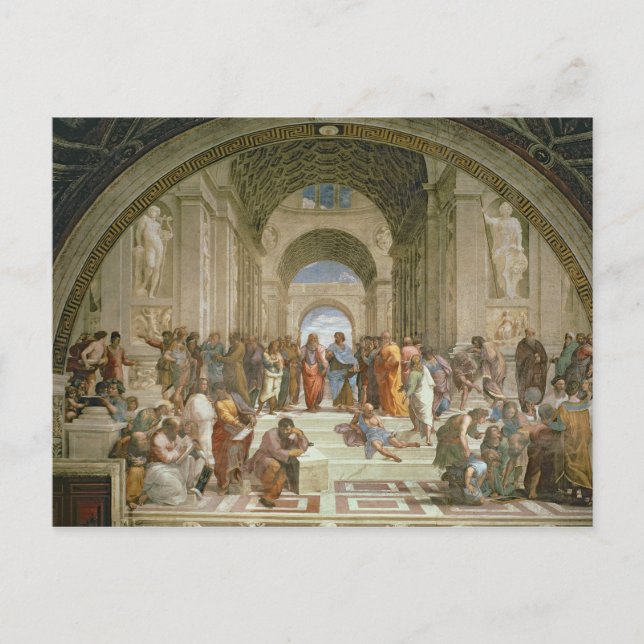 School of Athens, from the Stanza della Postcard (Front)