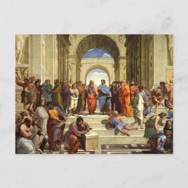 School Of Athens Painting Postcard (Front)
