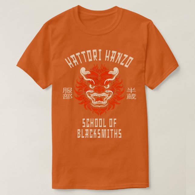 School Of Blacksmiths Hattori Hanzo T-Shirt (Design Front)
