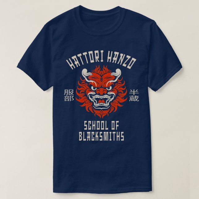School Of Blacksmiths Hattori Hanzo T-Shirt (Design Front)