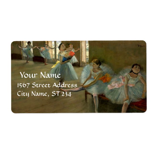 SCHOOL OF DANCE /BALLERINA BALLET DANCER IN BLUE LABEL (Front)