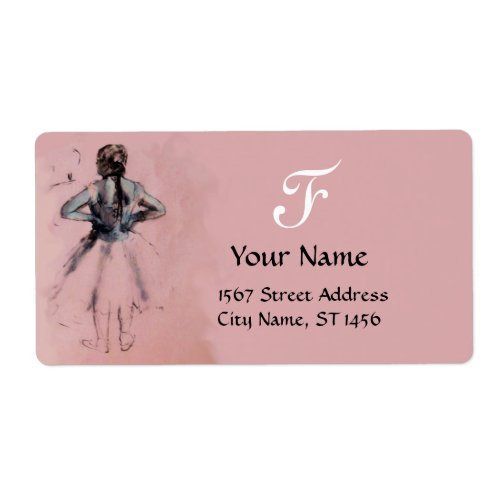 SCHOOL OF DANCE BALLERINA  BALLET DANCER IN PINK LABEL