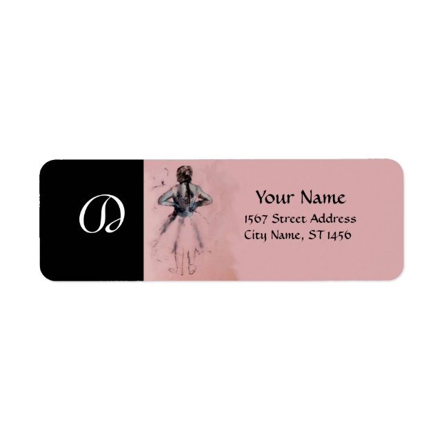 SCHOOL OF DANCE ,BALLERINA  BALLET DANCER IN PINK LABEL (Front)
