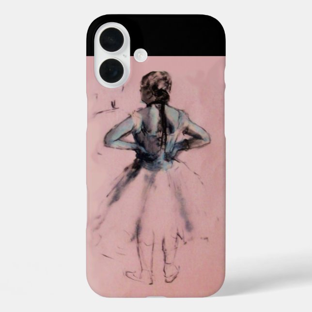 SCHOOL OF DANCE /BALLERINA  BALLET DANCER MONOGRAM Case-Mate iPhone CASE (Back)