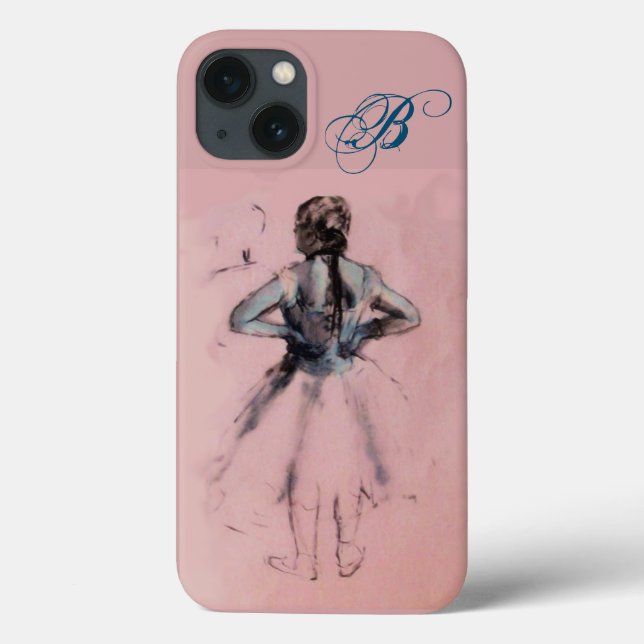 SCHOOL OF DANCE /BALLERINA BALLET DANCER MONOGRAM  Case-Mate iPhone CASE (Back)