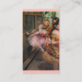 SCHOOL OF DANCE /BALLERINA BALLET DANCERS IN PINK BUSINESS CARD (Back)