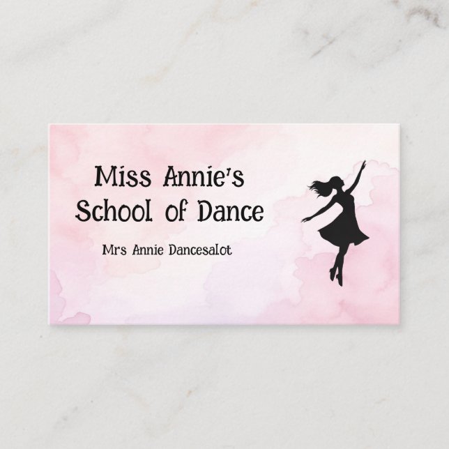 School of Dance Business Card (Front)