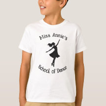 School of Dance Dancer Silhouette Customizable