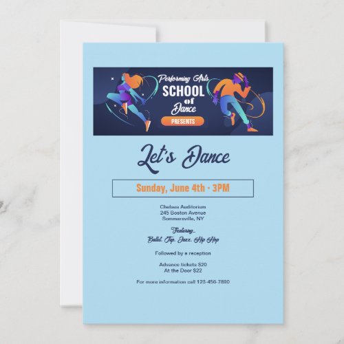 School of Dance Invitation