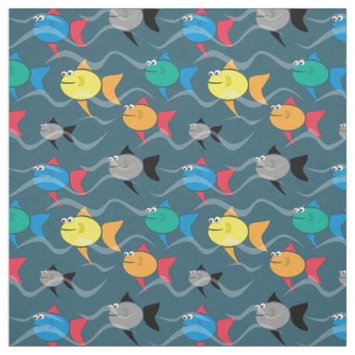 School of Fish Fabric