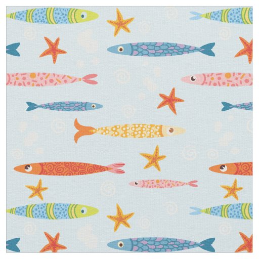 School of Fish Fun Fabric