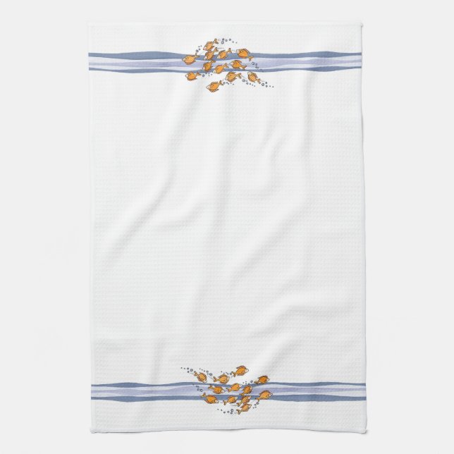 School of Fish - Kitchen Towel (Vertical)