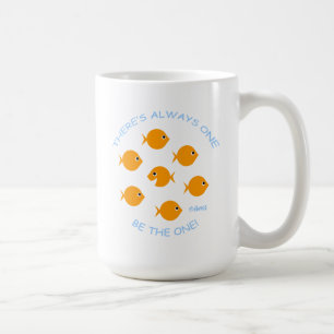 School of Goldfish Inspirational Teacher Motto Coffee Mug