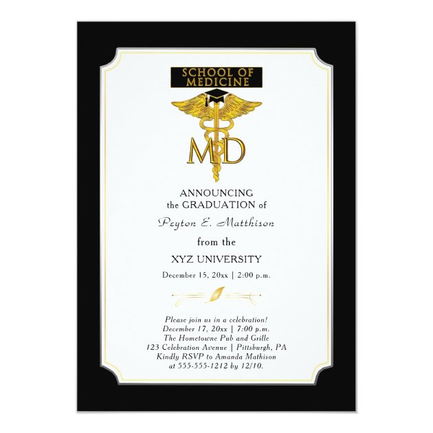 School of Medicine Doctor | Physician Graduation Card