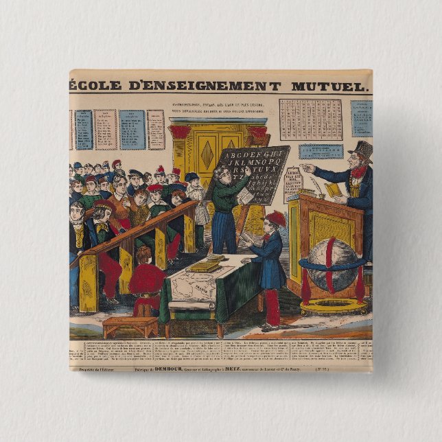 School of Mutual Education Button (Front)