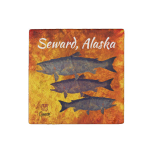 School Of Salmon, Seward, Alaska - Magnet