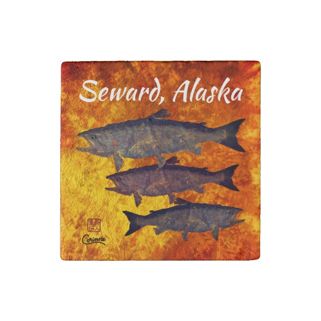 School Of Salmon, Seward, Alaska - Magnet (Front)