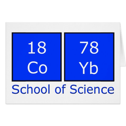 School of Science Cards (Front Horizontal)