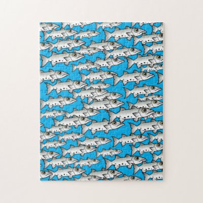 School of Scubadorable Great Barracuda Jigsaw Puzzle