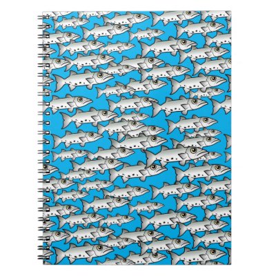 School of Scubadorable Great Barracuda Notebook