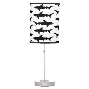 School of Sharks Funny Gift for Boat Owner Table Lamp