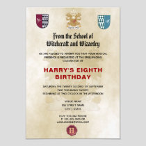 School of Witches and Wizards Birthday Party Invitation