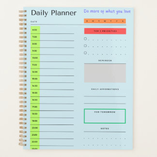 School & Office Daily Planning Notebook