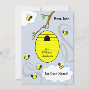 School Open House Invitation - Beehive