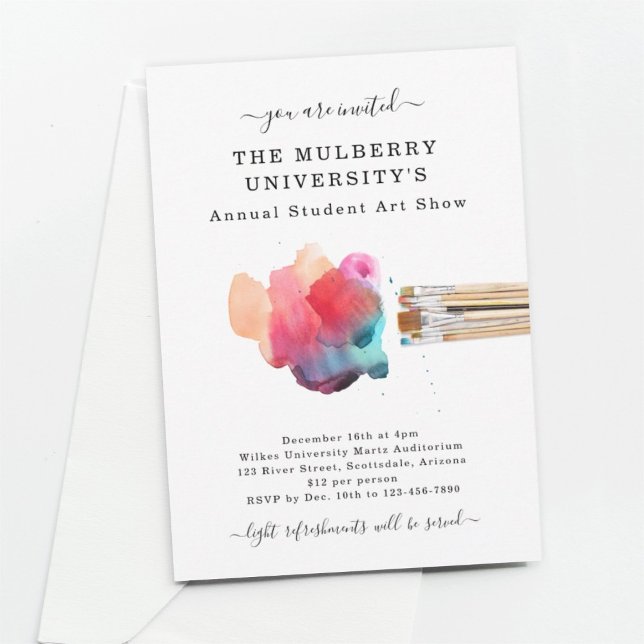 School or Studio Art Show Invitation (Creator Uploaded)